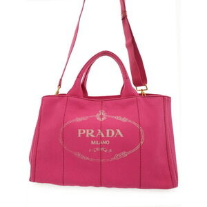 PRADA Canapa 2way Top Handle Crossbody Tote Convertible Tote Bag